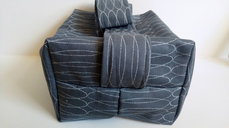 Gray Cotton Shoulder Handbag: Large Zipper Travel Bag image 4