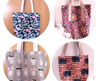 Tote Bags, Fabric Tote Bag, Totes, Market Bag, Beach Bag, Travel Bag, Bags and Purses