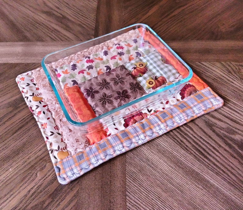 Hotpad/Trivet, Casserole Hotpad, Fall Kitchen Decor, Fall Hotpad, Kitchen and dining, Autumn decor image 1