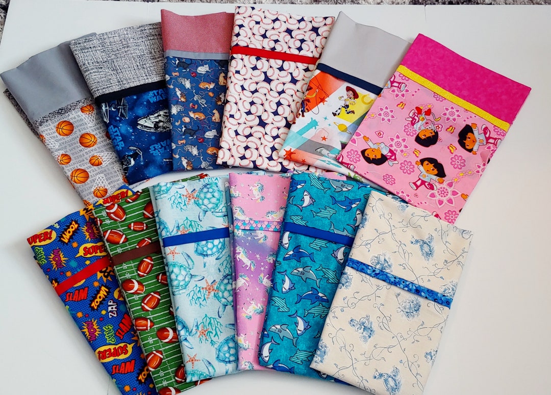 Children's Pillow Cases, Bed Pillowcases, French Seam Pillowcases