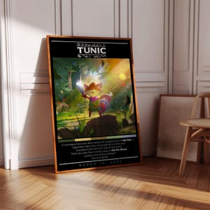 Tuniekposterprint | Gamingposter | 3 kleuren | Gamingdecoratie | Videogameposter | Gamingcadeau | Videogameafdruk | Gamingcover