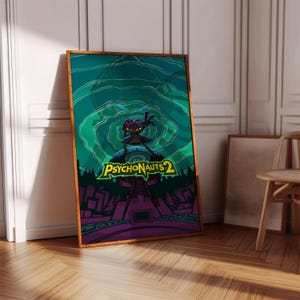 Psychonauts 2 Poster Print | Gaming Poster | Gaming Decor | Video Game Poster | Gaming Gift | Video Game Print | Gaming Cover | Gaming Print