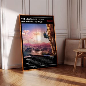 The Legend of Zelda Breath of the Wild Poster Print | Gaming Poster | 3 Colors | Gaming Decor | Video Game Poster | Gaming Gift