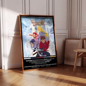 Tales of Symphonia Poster Print | Gaming Poster | 3 Colors | Gaming Decor | Video Game Poster | Gaming Gift | Video Game Print, Gaming Cover