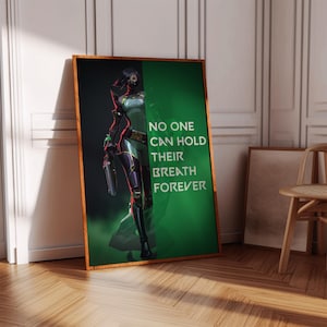 Valorant Viper Poster Print | Gaming Poster | 3 Colors | Gaming Decor | Video Game Poster | Gaming Gift | Video Game Print | Gaming Cover