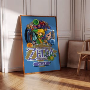 The Legend of Zelda Oracle of Ages Poster Print | Gaming Poster | Gaming Decor | Video Game Poster | Gaming Gift | Video Game Print