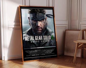 メタルギアソリッド2: サブスタンス 額入りプリント広告/ポスター 公式
