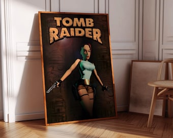 Impresión de póster de Tomb Raider / Póster de juegos / Decoración de juegos / Póster de videojuegos / Regalo de juegos / Impresión de videojuegos / Portada de juegos / Impresión de juegos