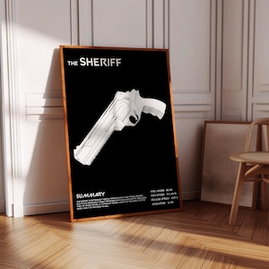 Valorant Sheriff Poster Print | Gaming Poster | 3 Colors | Gaming Decor | Video Game Poster | Gaming Gift | Video Game Print | Gaming Cover