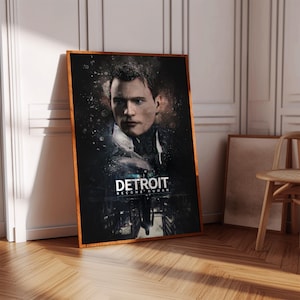Detroit Become Human Poster Print | Gaming Poster | Gaming Decor | Video Game Poster | Gaming Gift | Video Game Print | Gaming Cover