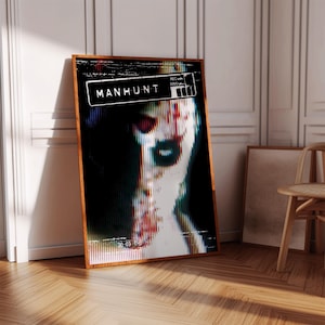 Manhunt Poster Print | Gaming Poster | Gaming Decor | Video Game Poster | Gaming Gift | Video Game Print | Gaming Cover | Gaming Print
