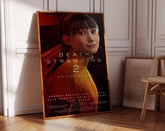 Póster de Death Stranding 2, póster de videojuegos, decoración de videojuegos, póster de videojuegos, regalo de videojuegos, impresión de videojuegos, portada de videojuegos, impresión de videojuegos
