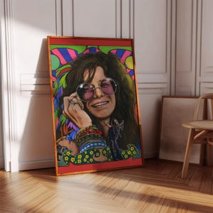 Janis Joplin Poster Print | Artist Poster | Artist Decor | Music Poster Print | Music Gift | Rock Music Poster | Music Decor | Artist Gift