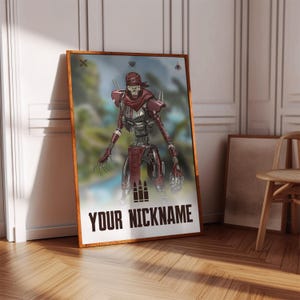 Apex Legends Revenant Poster Print | Gaming Poster | 3 Colors | Gaming Decor | Video Game Poster | Gaming Gift | Video Game Print