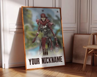 Apex Legends Revenant Poster Print | Gaming Poster | 3 Colors | Gaming Decor | Video Game Poster | Gaming Gift | Video Game Print