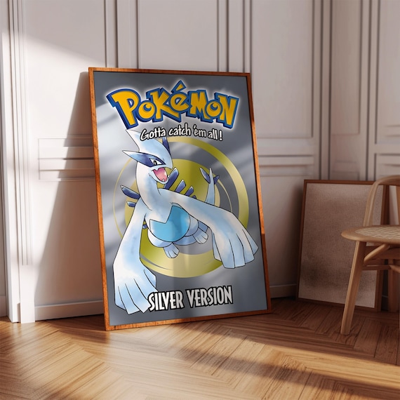 Pokemon Silver Poster Print | Gaming Poster | Gaming Decor | Video