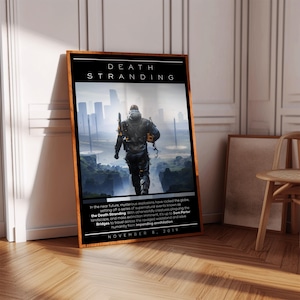 Death Stranding Poster Print | Gaming Poster | 3 Colors | Gaming Decor | Video Game Poster | Gaming Gift | Video Game Print | Gaming Cover