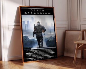 Póster de Death Stranding / Póster de juegos / 3 colores / Decoración de juegos / Póster de videojuegos / Regalo de juegos / Impresión de videojuegos / Portada de juegos