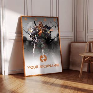 Valorant Breach Poster Print | Gaming Poster | 3 Colors | Gaming Decor | Video Game Poster | Gaming Gift | Video Game Print | Gaming Cover