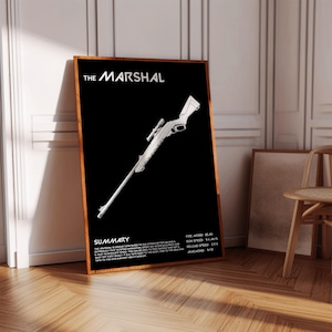 Valorant Marshall Poster Print | Gaming Poster | 3 Colors | Gaming Decor | Video Game Poster | Gaming Gift | Video Game Print | Gaming Cover