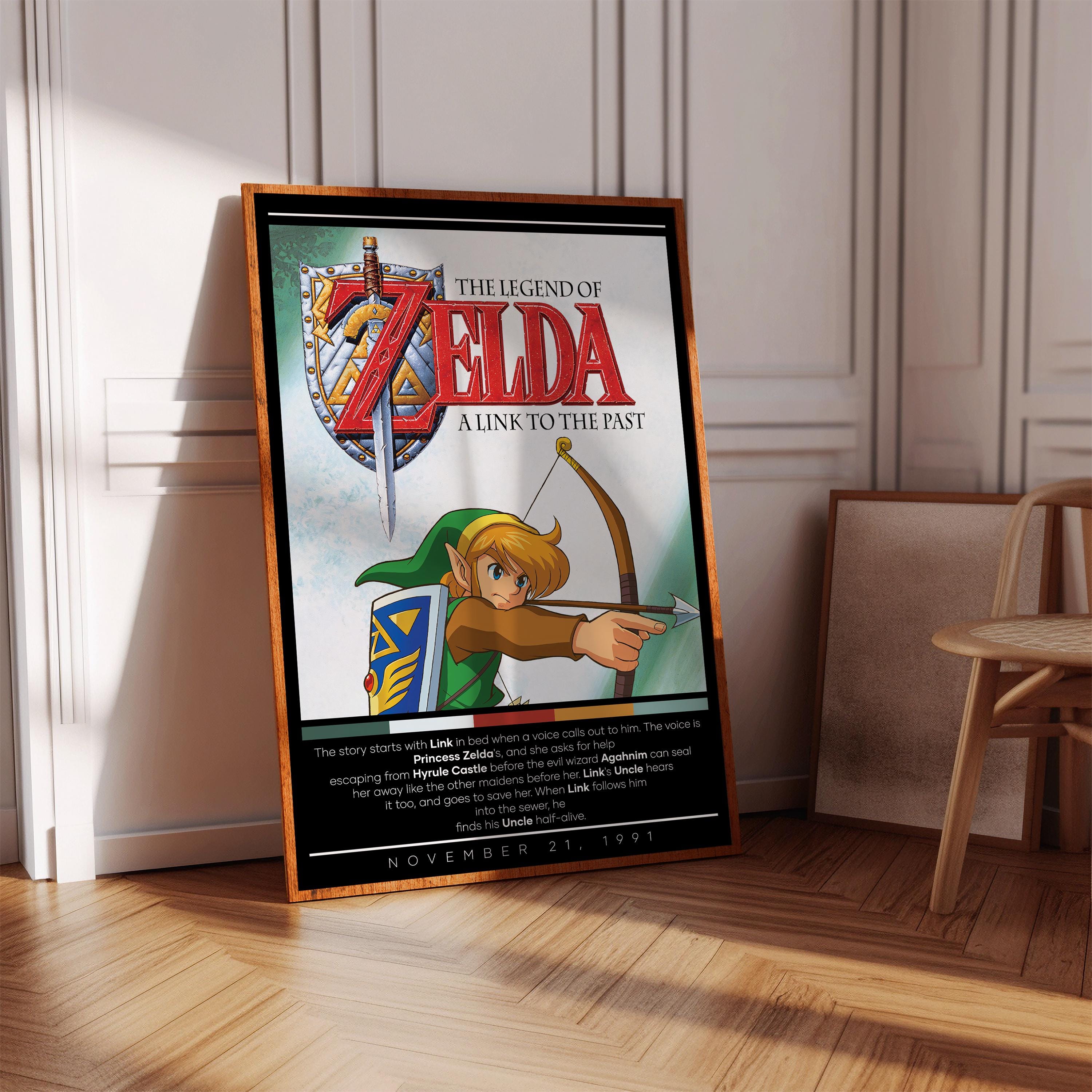 The Legend of Zelda A Link to the Past Poster Print | Gaming