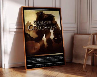 ワンダと巨像　ポスター　Cook ＆ Becker ワンダと巨像 アートプリント ゲームポスター - Etsy 日本