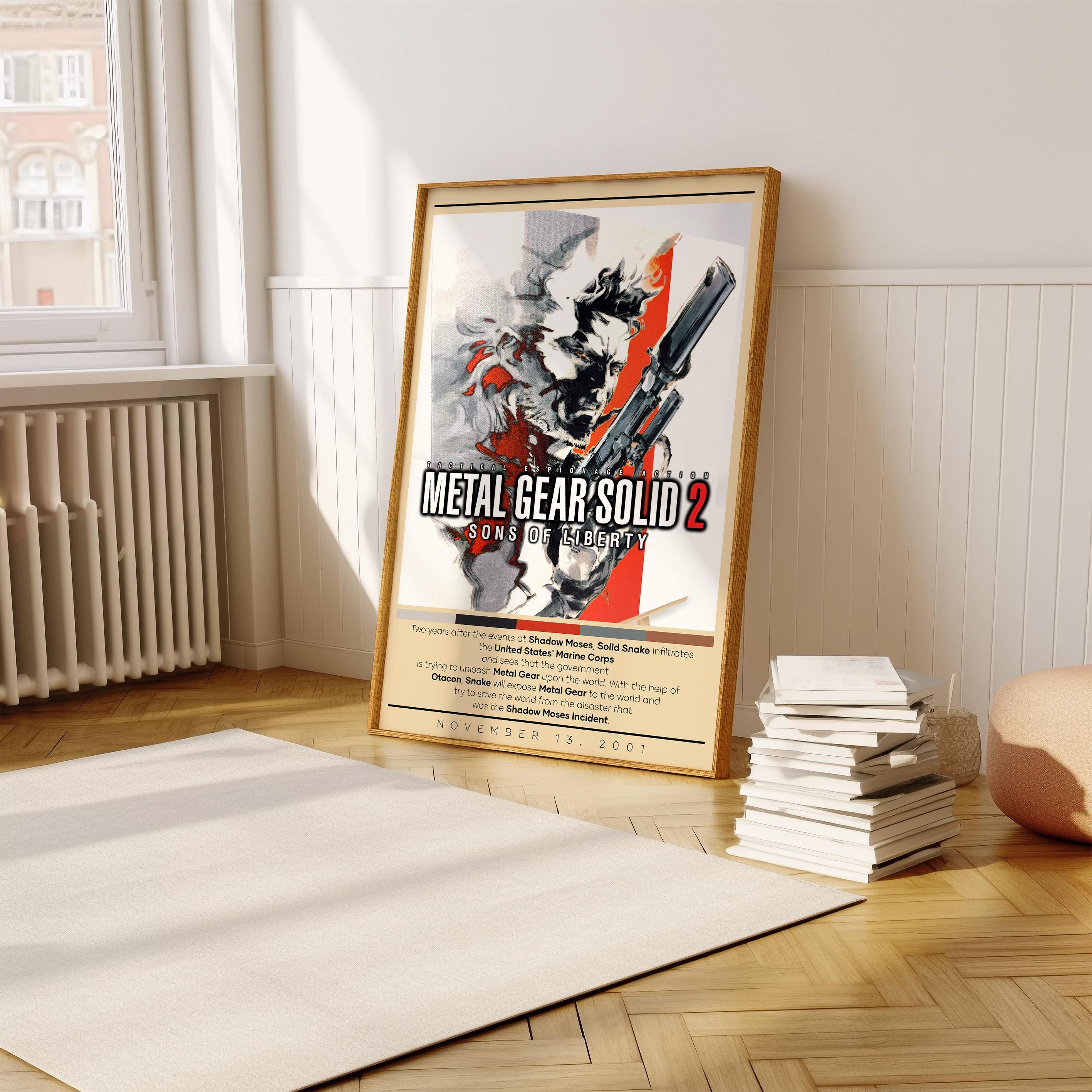 Metal Gear Solid 2 Sons of Liberty Poster Print | Gaming Poster