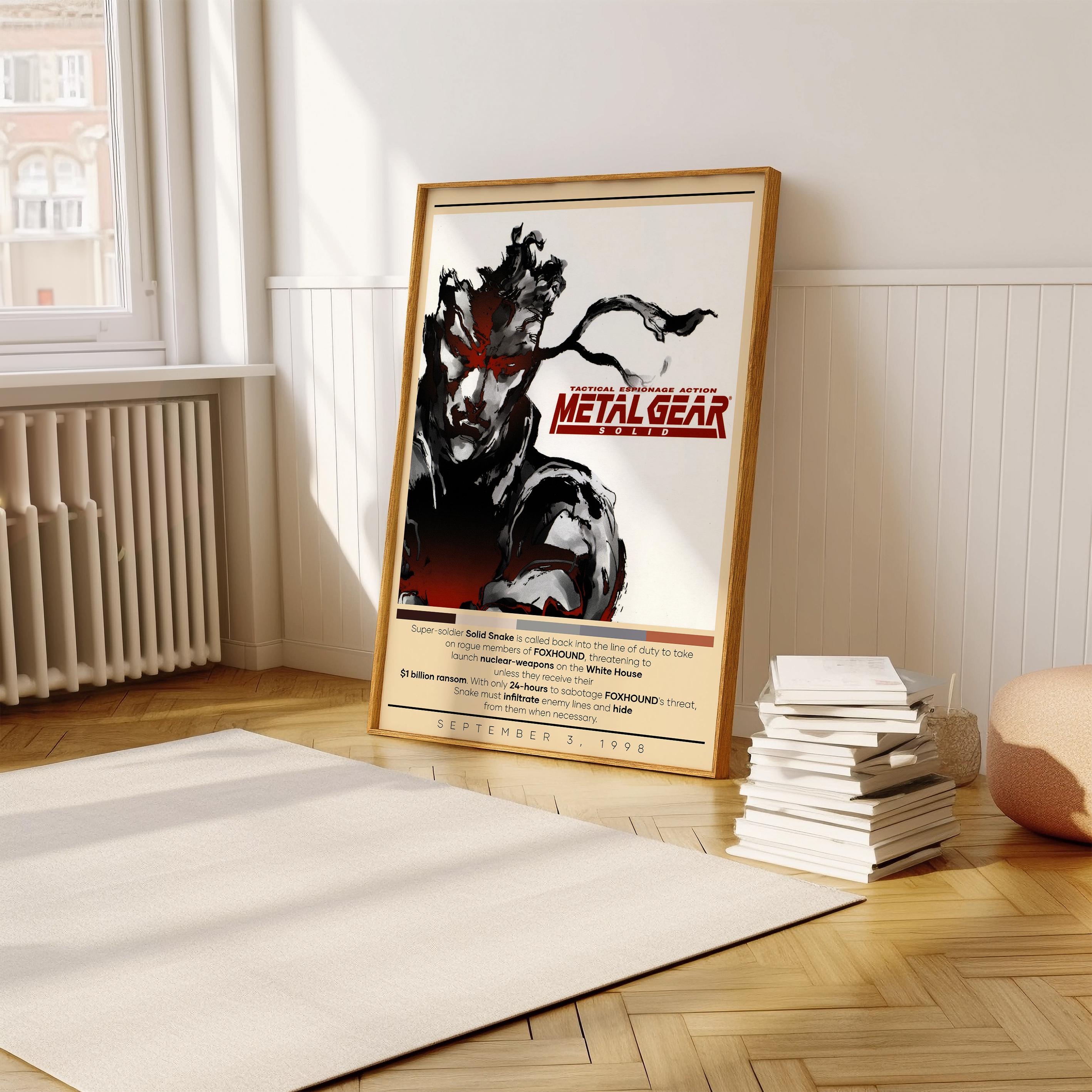 Metal Gear Solid 1998 Poster Print | Gaming Poster | 3 Colors