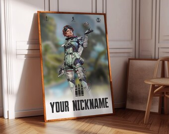 Apex Legends Horizon Poster Print | Gaming Poster | 3 Colors | Gaming Decor | Video Game Poster, Gaming Gift, Video Game Print, Gaming Cover