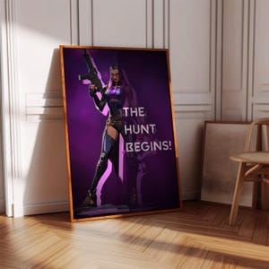 Valorant Reyna Poster Print | Gaming Poster | 3 Colors | Gaming Decor | Video Game Poster | Gaming Gift | Video Game Print | Gaming Cover