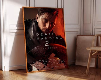Póster de Death Stranding 2, póster de videojuegos, decoración de videojuegos, póster de videojuegos, regalo de videojuegos, impresión de videojuegos, portada de videojuegos, impresión de videojuegos