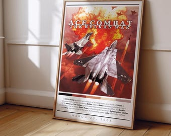 Ace Combat Zero Poster Print | Gaming Poster | 3 Colors | Gaming