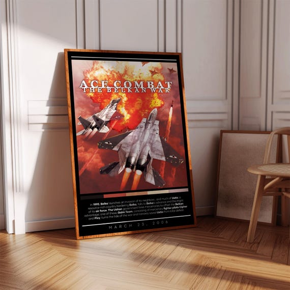 Ace Combat Zero Poster Print | Gaming Poster | 3 Colors | Gaming
