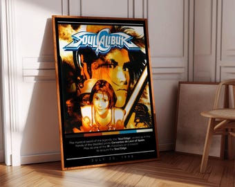 Soulcalibur Poster | Gaming Poster | 3 Farben | Gaming Dekor | Videospiel Poster | Gaming Geschenk | Videospiel Druck | Gaming-Abdeckung