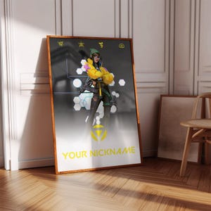 Valorant Killjoy Poster Print | Gaming Poster | 3 Colors | Gaming Decor | Video Game Poster | Gaming Gift | Video Game Print | Gaming Cover