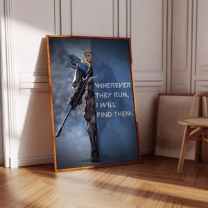 Valorant Sova Poster Print | Gaming Poster | 3 Colors | Gaming Decor | Video Game Poster | Gaming Gift | Video Game Print | Gaming Cover