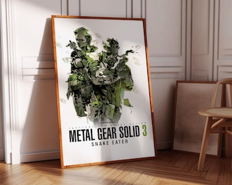 Plakat Metal Gear Solid 3 | Plakat do gier | Dekoracja do gier | Plakat do gier wideo | Prezent do gier | Wydruk do gier wideo | Okładka do gier