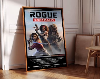 Rogue Company Poster Druck | Gaming Poster | 3 Farben | Spiele Dekor | Videospiel Poster | Gaming Geschenk | Videospiel Druck | Gaming-Abdeckung