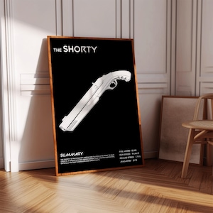 Valorant Shorty Poster Print | Gaming Poster | 3 Colors | Gaming Decor | Video Game Poster | Gaming Gift | Video Game Print | Gaming Cover