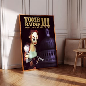 Tomb Raider 3 Poster Print | Gaming Poster | Gaming Decor | Video Game Poster | Gaming Gift | Video Game Print | Gaming Cover | Gaming Print