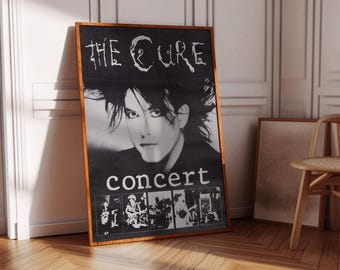 The Cure Poster Print | Magazine Poster Print | Magazine Cover Art | Music Poster Print | Music Gift | Rock Music Poster | Magazine Cover