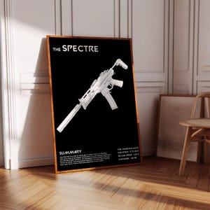 Valorant Spectre Poster Print | Gaming Poster | 3 Colors | Gaming Decor | Video Game Poster | Gaming Gift | Video Game Print | Gaming Cover