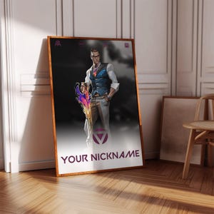 Valorant Chamber Poster Print | Gaming Poster | 3 Colors | Gaming Decor | Video Game Poster | Gaming Gift | Video Game Print | Gaming Cover