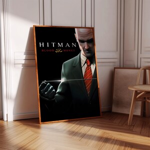 Hitman Blood Money Poster Print | Gaming Poster | Gaming Decor | Video Game Poster | Gaming Gift | Video Game Print | Gaming Cover