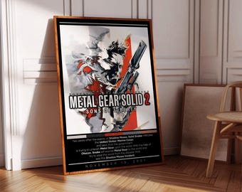 メタルギアソリッド2: サブスタンス 額入りプリント広告/ポスター 公式