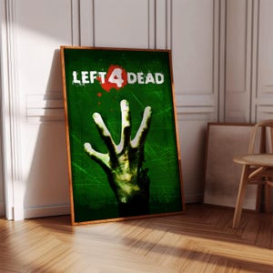 Plakat Left 4 Dead | Plakat do gier | Dekoracja do gier | Plakat do gier wideo | Prezent do gier | Wydruk do gier wideo | Okładka do gier | Wydruk do gier