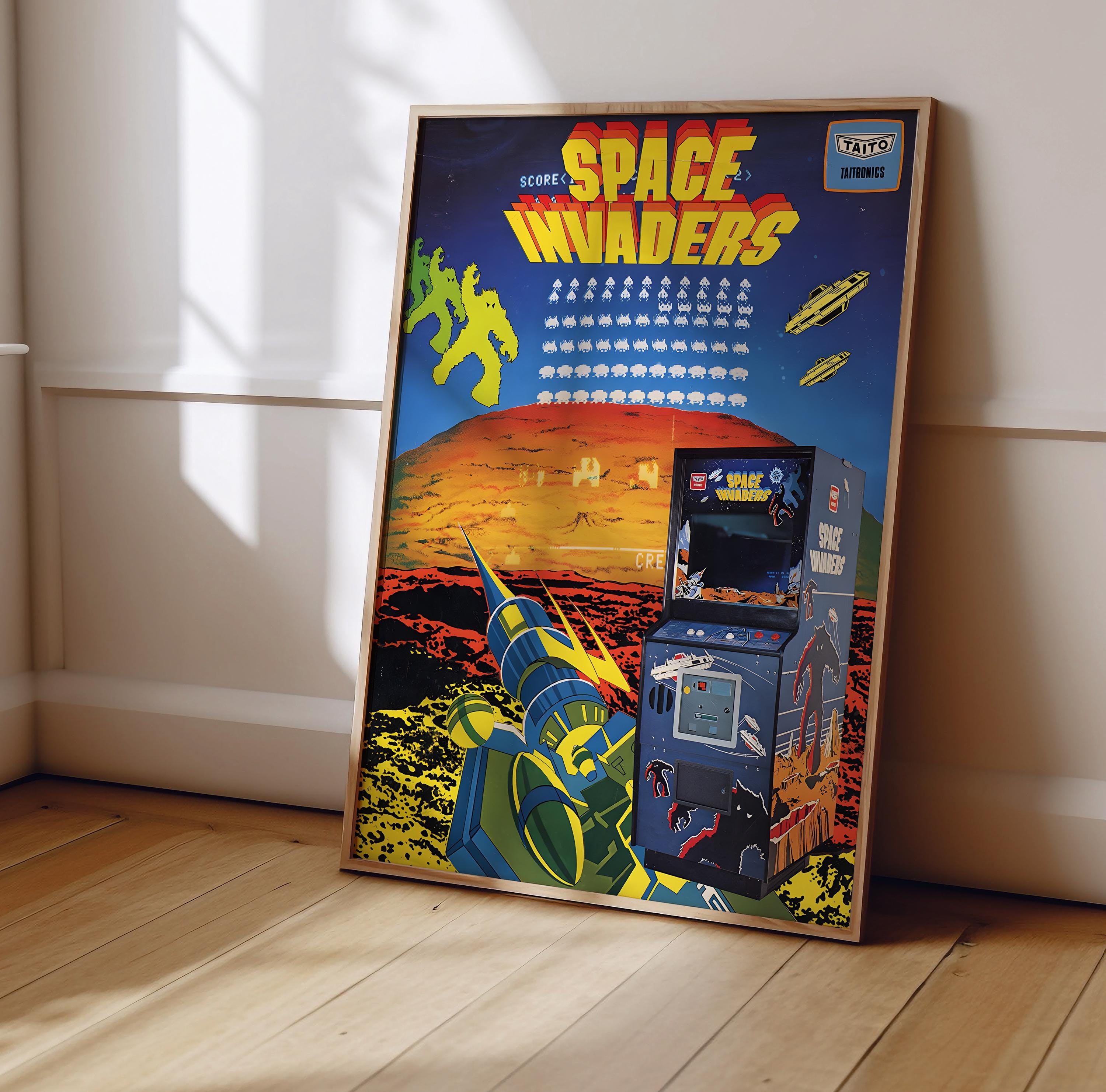 Space Invaders Poster Print | Gaming Poster | Gaming Decor | Video Game ...