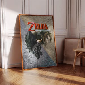 ゼルダの伝説 トワイライトプリンセス ハンドメイドポスター