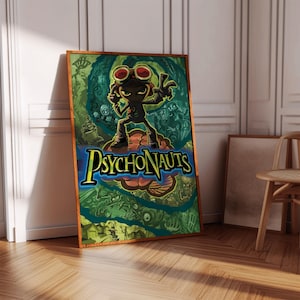 Psychonauts Poster Print | Gaming Poster | Gaming Decor | Video Game Poster | Gaming Gift | Video Game Print | Gaming Cover | Gaming Print