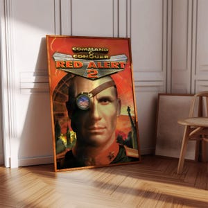 Command and Conquer Red Alert 2 Poster Print | Gaming Poster | Gaming Decor | Video Game Poster, Gaming Gift, Video Game Print, Gaming Cover